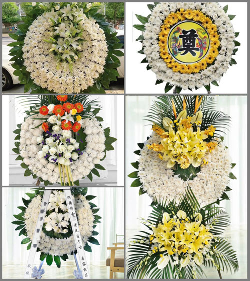 山西太原清徐县孟封镇南里旺村花圈速递